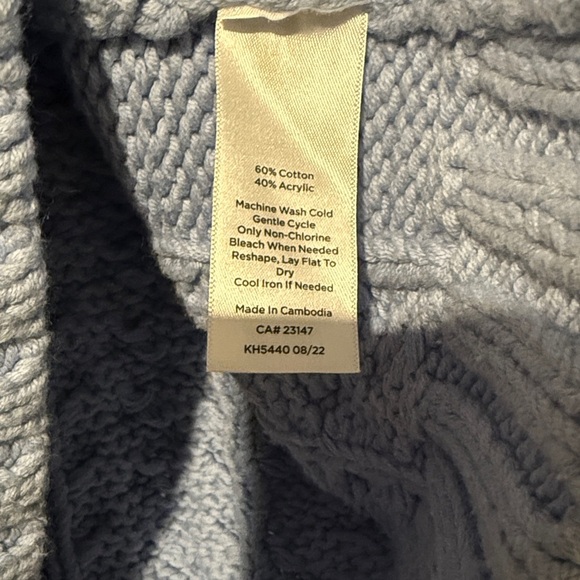 Talbots Sweater Vest Womens Size Medium Light Blue Academia Preppy Casual NWT - Picture 8 of 10